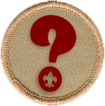 question mark patch